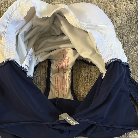 Lands' End Blue and White OnePiece Swimsuit with Stripes - size 10- New w/o tag - Picture 5 of 6